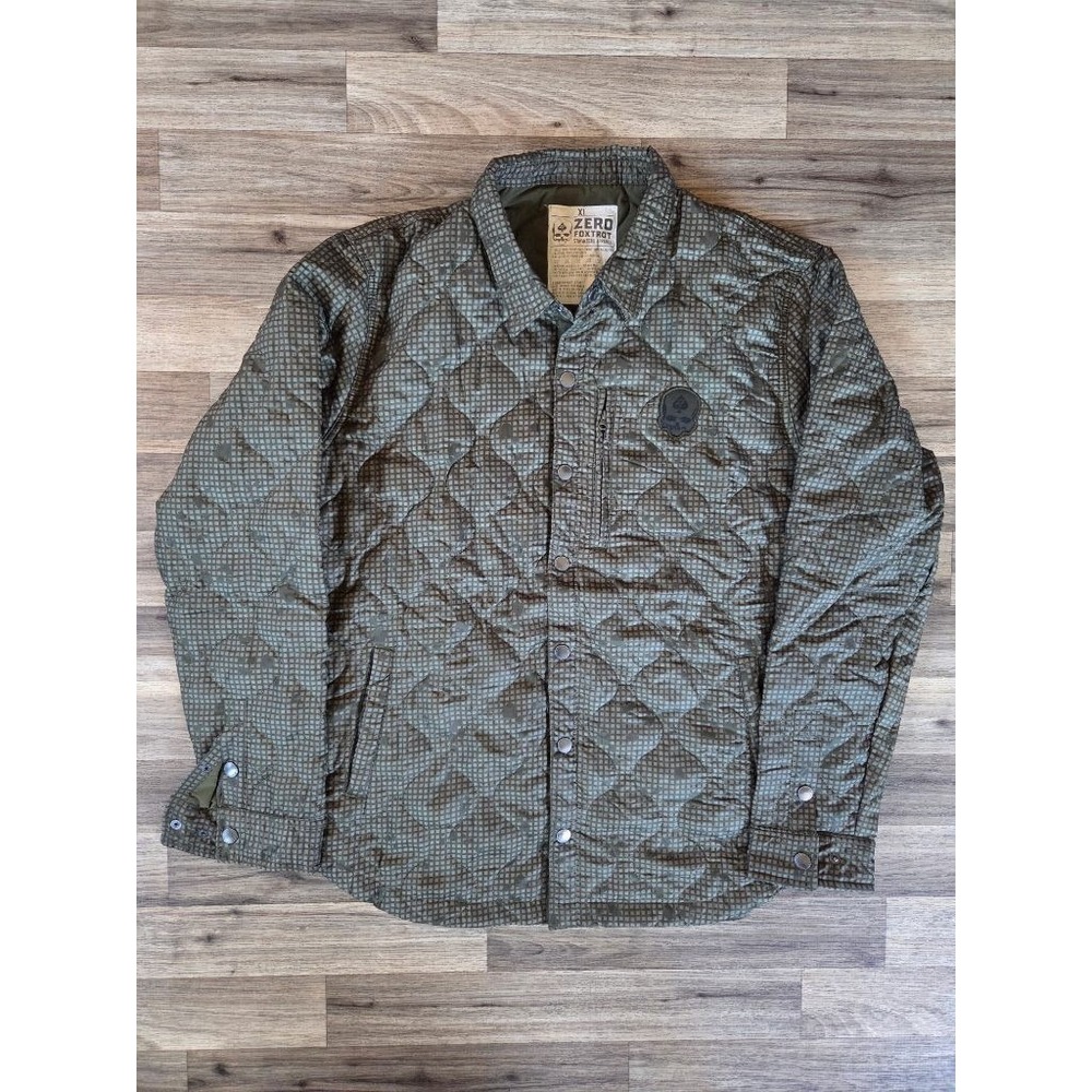 Zero Foxtrot Woobie Quilted Shirt Jacket XL Desert Night Camo Gorpcore Military